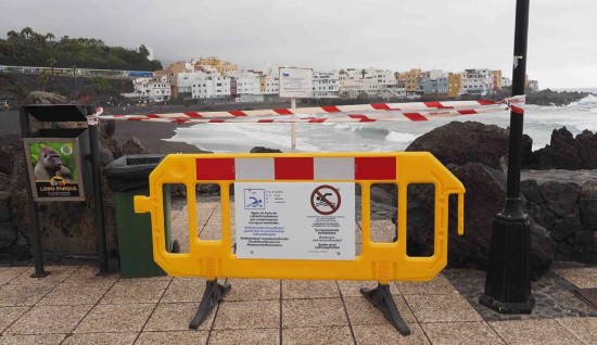 Playa Jardin Sperrung