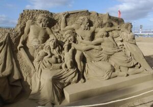 Gran Canaria-Nordost, Las Palmas: Neue Auszeichnung für die Sandkrippe 1 Weihnachtskrippe Sand