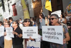 Teneriffa-Süd, Granadilla de Abona: Krebskranke Frau vor Zwangsräumung gerettet 18 demo