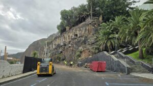 La Palma, Santa Cruz: Notmaßnahmen nach Unwettern und Steinschlägen 2 Actuacion en El Galeon