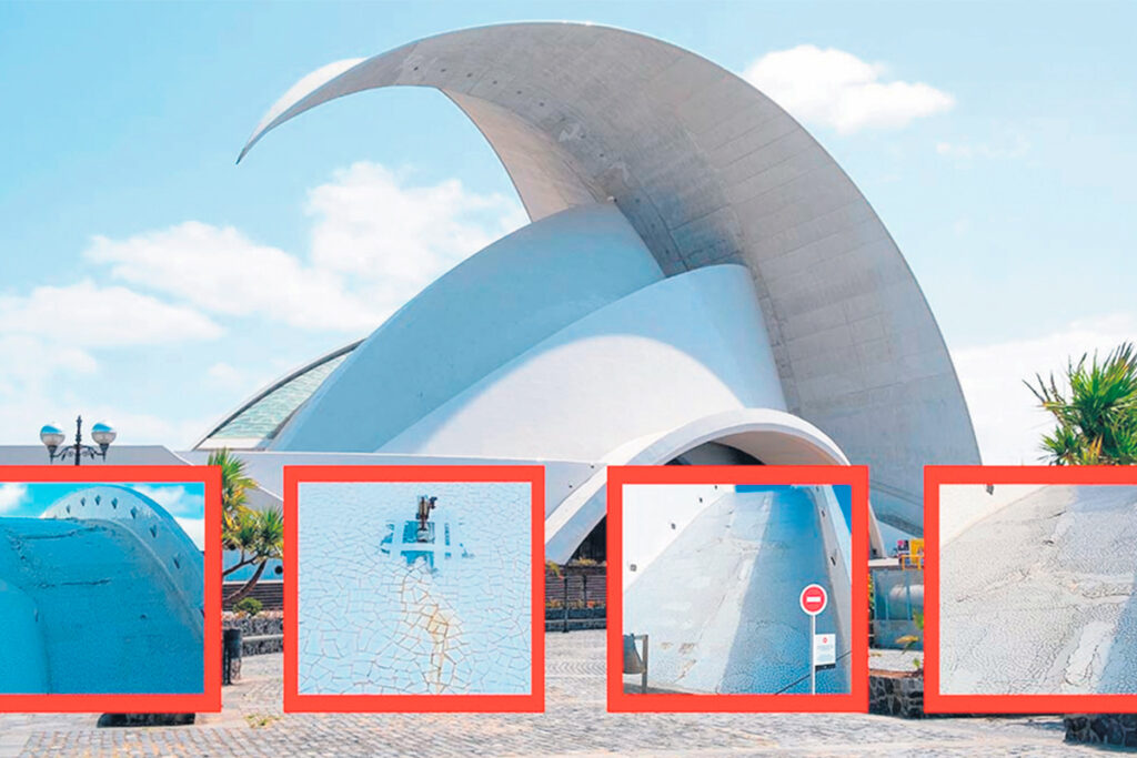Teneriffa Nord, Santa Cruz: Das Auditorium wird repariert 93 Auditorio