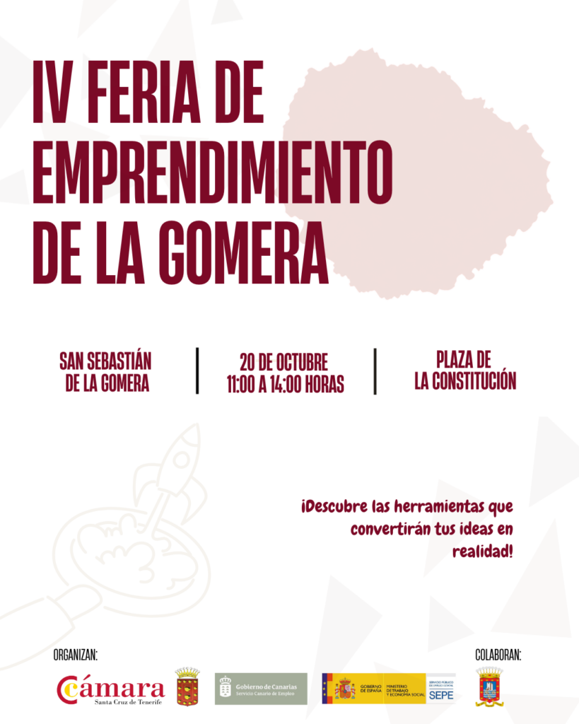 La Gomera, San Sebastián: Messe für Unternehmer 95 Cartel IV Feria del Emprendimiento de La Gomera