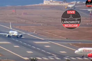 Lanzarote, Arrecife Gefährliche Situation 14 LZ Flughafen