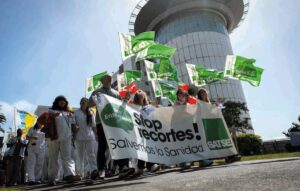 Teneriffa-Nordost, Santa Cruz: Protestkundgebung 10 Protest