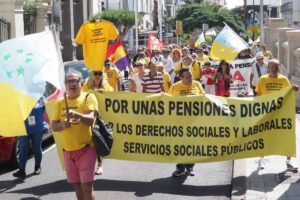 Teneriffa-Nordost, Santa Cruz: Renten-Protest 51 Streik 2