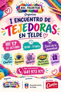 Gran Canaria-Ost, Telde: Jetzt wird gestrickt 43 cartel encuentro tejedores