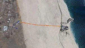 Fuerteventura, La Oliva: Stromleitung kommt weg 15 tendido electrico dunas corralejo